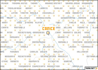 map of Carice