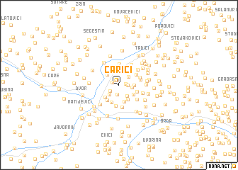 map of Carići