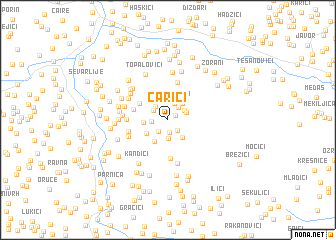 map of Carići