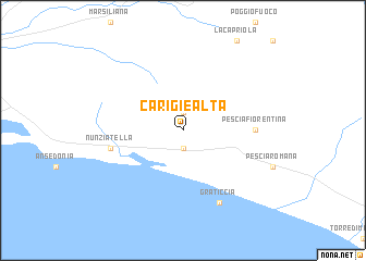 map of Carigie Alta