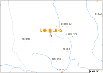 map of Carimicuas