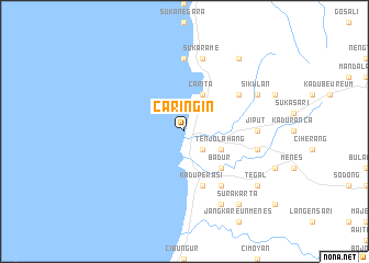map of Caringin
