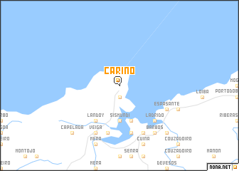 map of Cariño