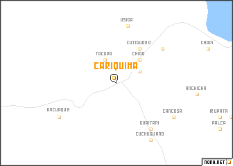 map of Cariquima