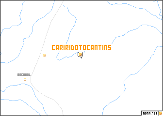 map of Cariri do Tocantins