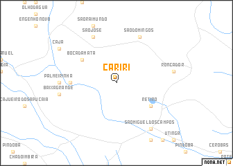 map of Cariri