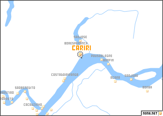 map of Cariri