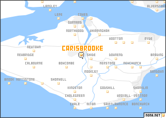 map of Carisbrooke