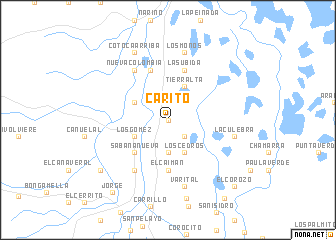 map of Carito