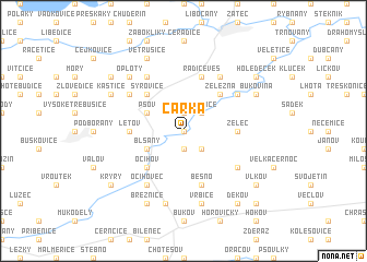 map of Cárka