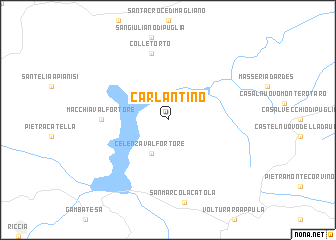 map of Carlantino