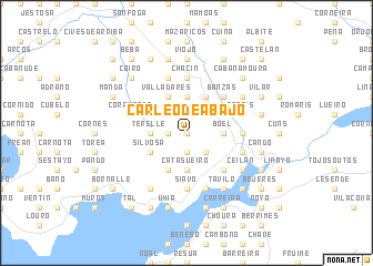 map of Carleo de Abajo