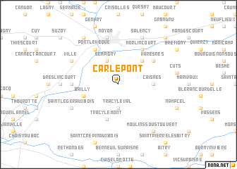 map of Carlepont