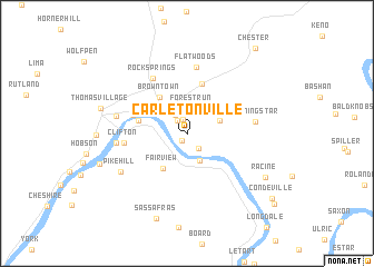 map of Carletonville