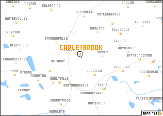 map of Carley Brook