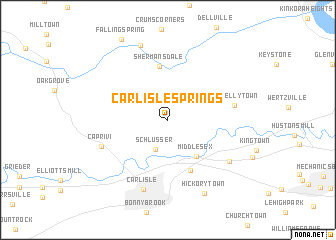 map of Carlisle Springs