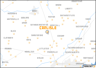 map of Carlisle