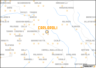 map of Carlopoli