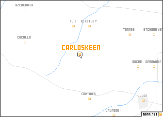 map of Carlos Keen