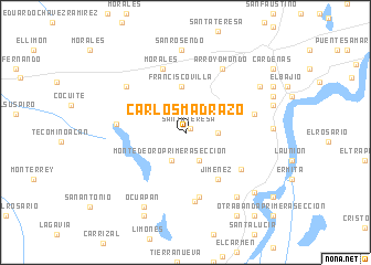 map of Carlos Madrazo