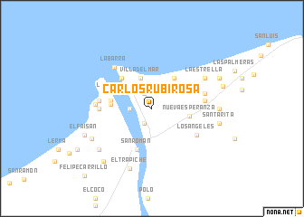 map of Carlos Rubirosa