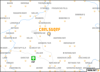 map of Carlsdorf