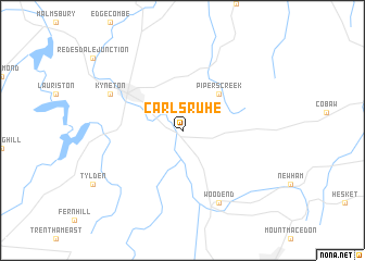 map of Carlsruhe