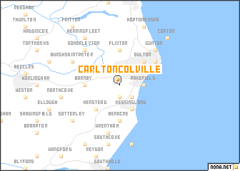 map of Carlton Colville