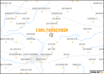 map of Carlton Scroop