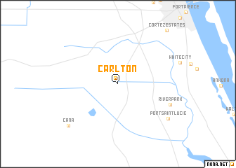 map of Carlton