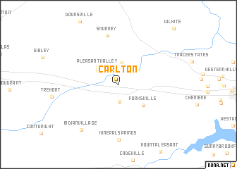 map of Carlton