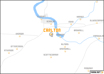 map of Carlton