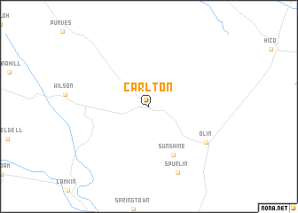 map of Carlton