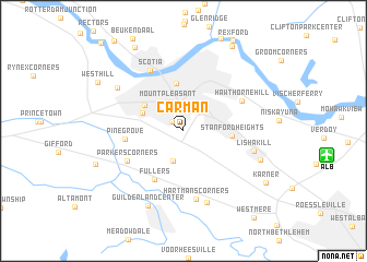 map of Carman