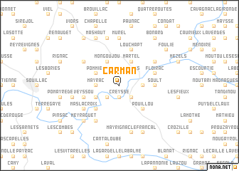 map of Carman