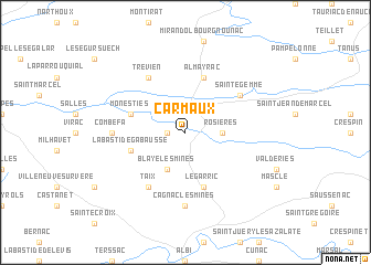 map of Carmaux