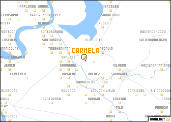map of Carmela