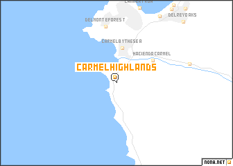 map of Carmel Highlands