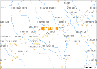 map of Carmelina