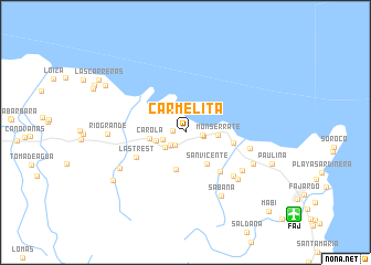 map of Carmelita