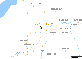 map of Carmelita