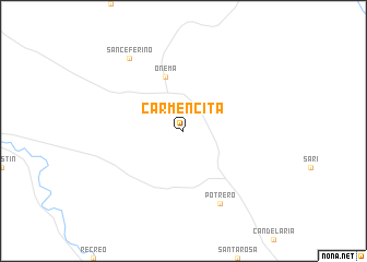 map of Carmencita