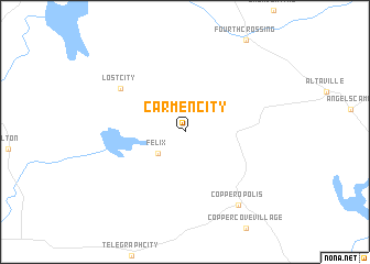 map of Carmen City
