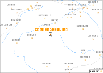 map of Carmen de Bulira