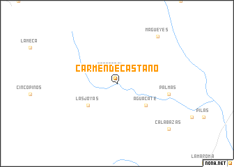 map of Carmen de Castaño