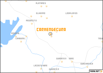 map of Carmen de Cura