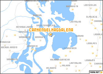 map of Carmen del Magdalena