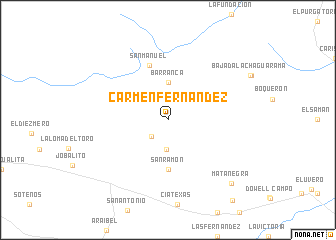 map of Carmen Fernández