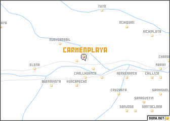 map of Carmen Playa