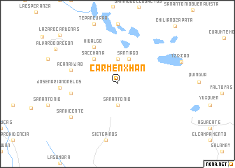 map of Carmen Xhan